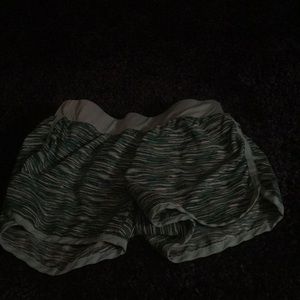 Teal and white shorts